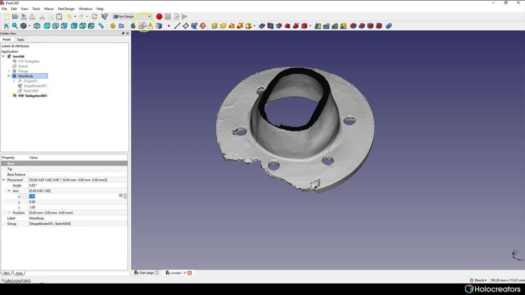 Create new Sketch button in Freecad