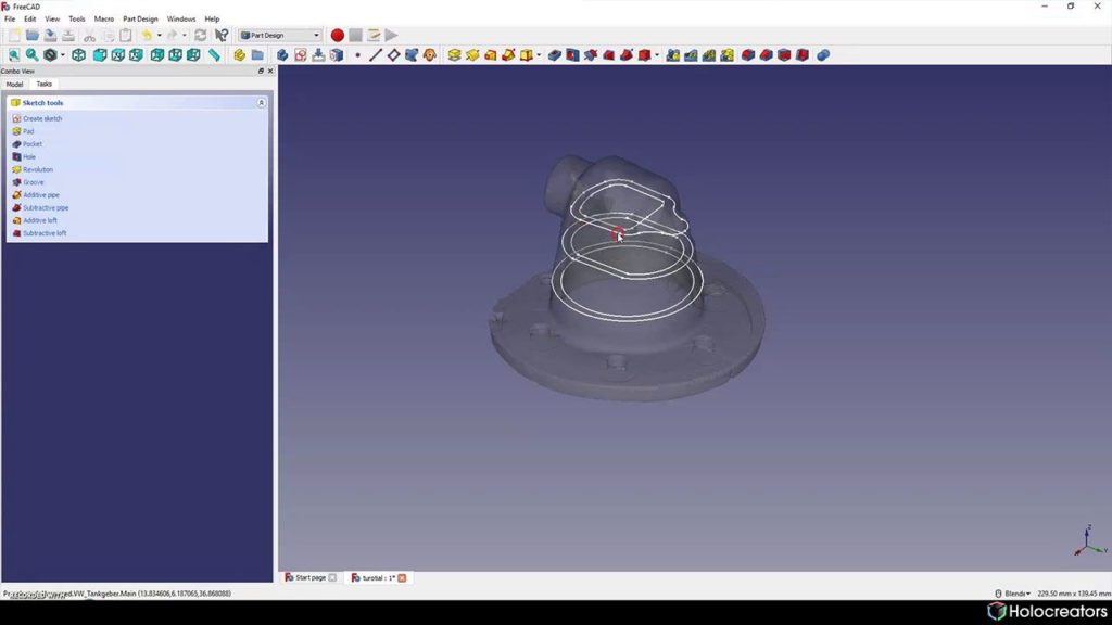 PartDesign Groove - FreeCAD Documentation