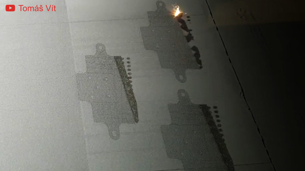 SLM Metal 3D printer laser is melting metal powder